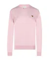 Maison Kitsuné Bold Fox Head Patch Comfort Sweatshirt In Pink