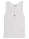 Maison Kitsuné Top "baby Fox" In White