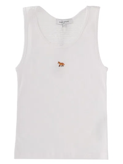 Maison Kitsuné Top "baby Fox" In White