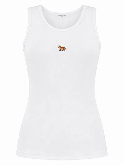 Maison Kitsuné Top "baby Fox" In White