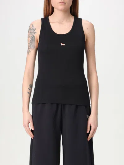 Maison Kitsuné Top  Woman Color Black In Schwarz