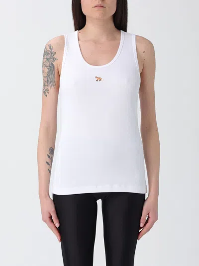 Maison Kitsuné Maison Kitsun&eacute;  Cotton Top With Logo In White
