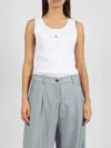 Maison Kitsuné Maison Kitsune Baby Fox Sleeveless Top For In White