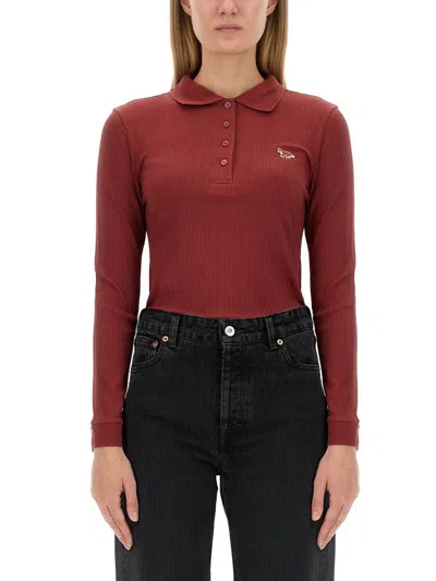 Maison Kitsuné Sweaters In Red