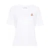 Maison Kitsuné T-shirt With Speedy Fox Application In White