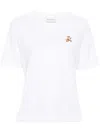 Maison Kitsuné T-shirt With Speedy Fox Application In White