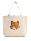 MAISON KITSUNÉ TOTE BAG IN CANVAS