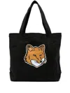 Maison Kitsuné Black Fox Head Tote