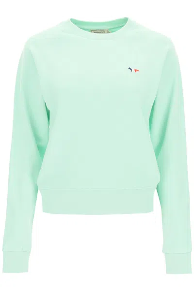 Maison Kitsuné Tricolor Fox Patch Sweatshirt In Blue