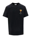 Maison Kitsuné Trophy Pattern Round Collar T-shirt In Black