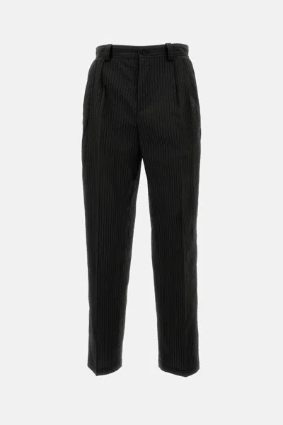 Maison Kitsuné Trousers In Black