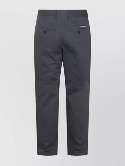 Maison Kitsuné Trousers Featuring Back Pockets And Belt Loops In Gray