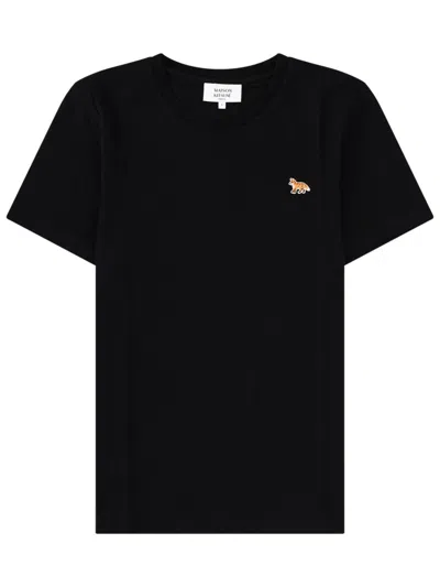 Maison Kitsuné T-shirt "baby Fox" In Black