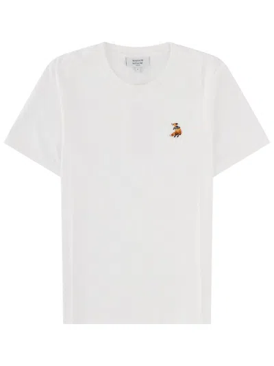 Maison Kitsuné T-shirt "dreaming Fox" In White