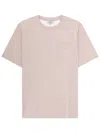 Maison Kitsuné T-shirt "poetic Script" In Pink