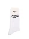 Maison Kitsuné Tubular Socks Underwear White In White