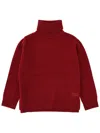 Maison Kitsuné Turtleneck Sweater In Red