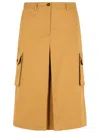 Maison Kitsuné Cotton Skirt Featuring Cargo Pockets