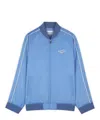 Maison Kitsuné Viscose Jacket With Logo Embroidery