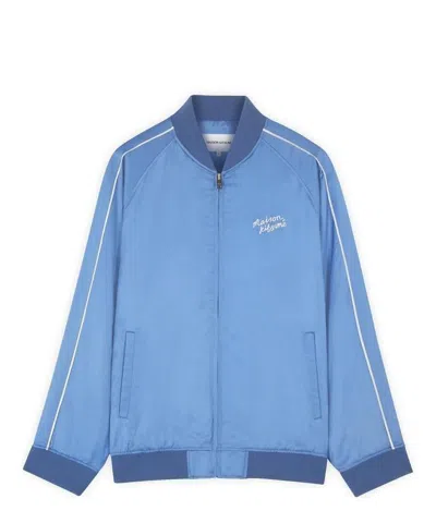Maison Kitsuné Viscose Jacket With Logo Embroidery In P428