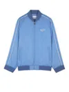 Maison Kitsuné Viscose Jacket With Logo Embroidery In Multi