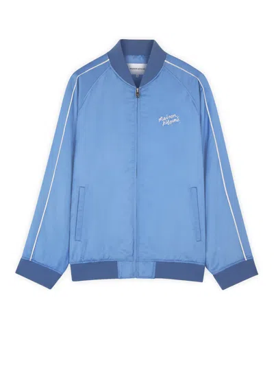 MAISON KITSUNÉ VISCOSE JACKET WITH LOGO EMBROIDERY