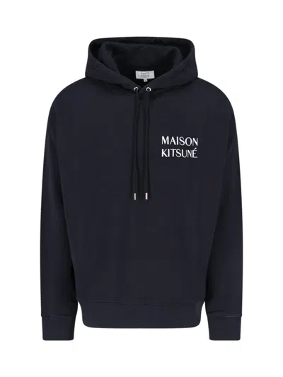 Maison Kitsuné Waterfall Hoodie In Blue
