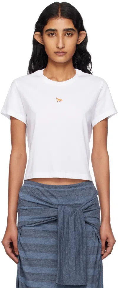 Maison Kitsuné White 'baby Fox' Baby T-shirt