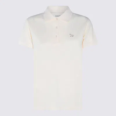 Maison Kitsuné White Baby Fox Cotton Polo Shirt