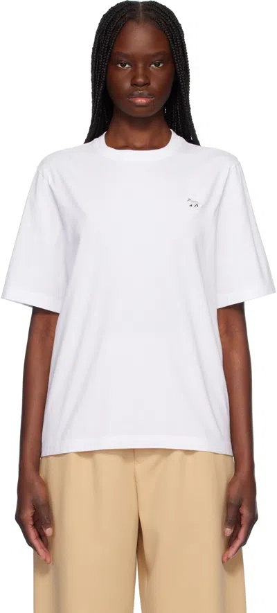 Maison Kitsuné White Baby Fox Patch Comfort T-shirt