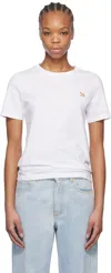 MAISON KITSUNÉ WHITE BABY FOX PATCH REGULAR T-SHIRT