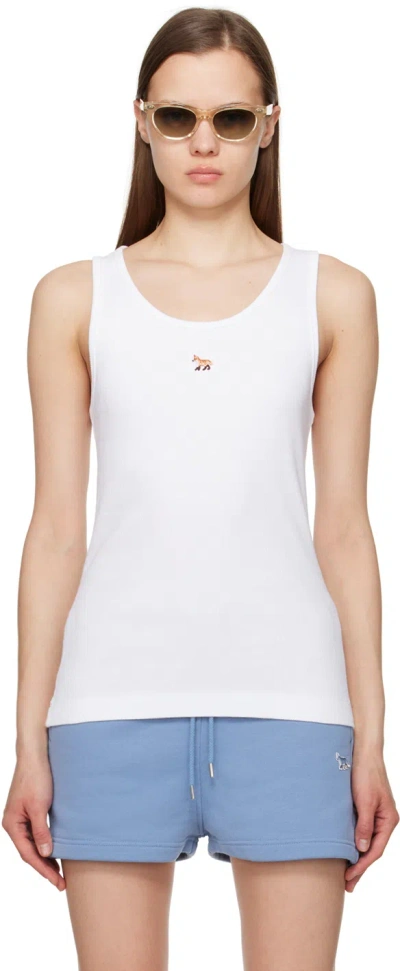 MAISON KITSUNÉ WHITE BABY FOX TANK TOP