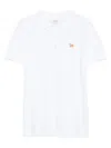 Maison Kitsuné Baby Fox Cotton Polo Shirt In White