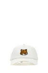 Maison Kitsuné Maison Kitsune White Cotton Baseball Cap In White
