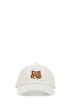 Maison Kitsuné Maison Kitsune White Cotton Baseball Cap In White