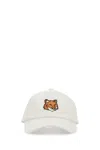 Maison Kitsuné Maison Kitsune White Cotton Baseball Cap In White
