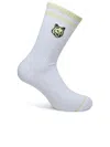 Maison Kitsuné White Cotton Blend Socks