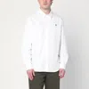 Maison Kitsuné Button Down Classic Shirt With Institutional Fox H Clothing In White
