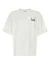 Maison Kitsuné White T-shirt With Logo Handwriting Print