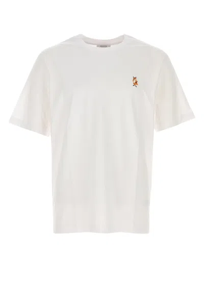 Maison Kitsuné Maison Kitsune White Cotton T-shirt