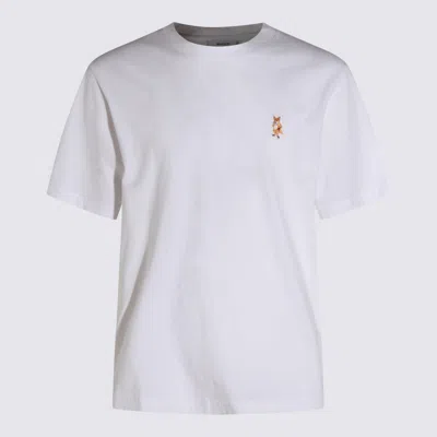MAISON KITSUNÉ WHITE COTTON T-SHIRT