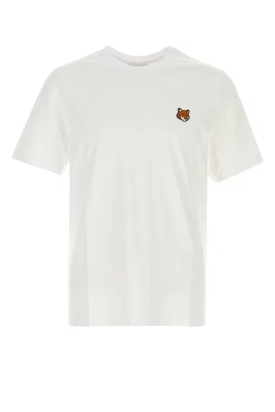 MAISON KITSUNÉ MAISON KITSUNE WHITE COTTON T-SHIRT
