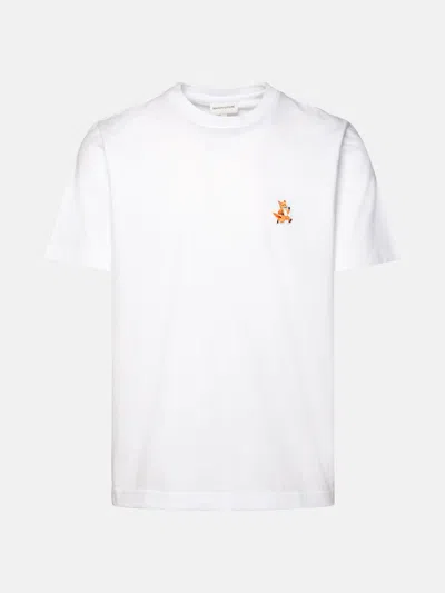 Maison Kitsuné Chillax Fox Patch T-shirt In White
