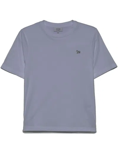 MAISON KITSUNÉ WHITE CREWNECK LOGO T-SHIRT
