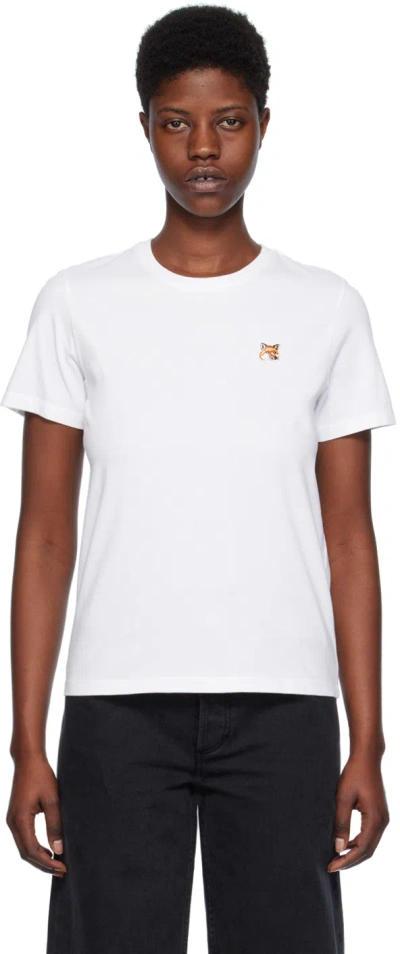 MAISON KITSUNÉ WHITE FOX HEAD T-SHIRT