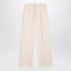 Maison Kitsuné White Jogging Pants With Fox Logo