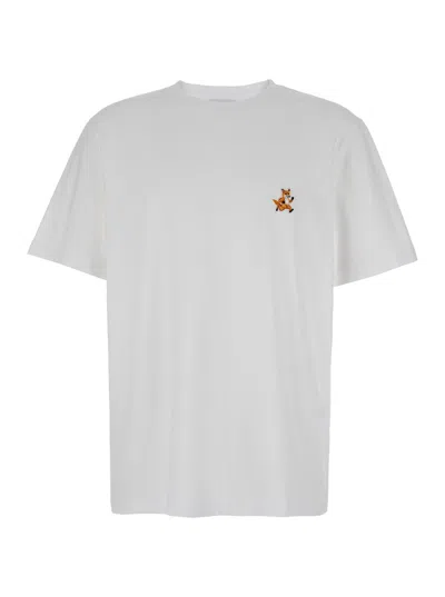 Maison Kitsuné Logoed T-shirt In White
