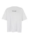 Maison Kitsuné Maison Kitsune Line Handwriting Oversized T-shirt In White