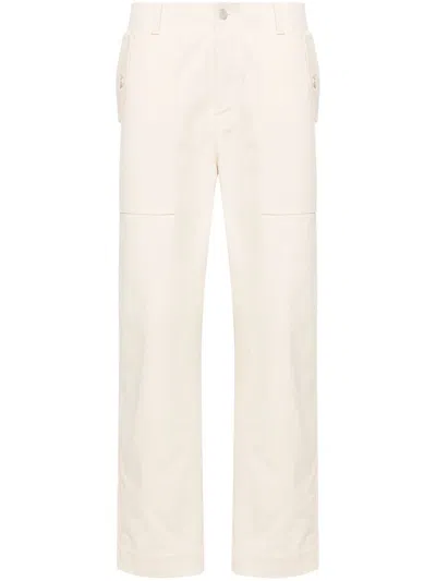 Maison Kitsuné Mid-rise Straight-leg Jeans In Neutrals