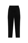 Maison Kitsuné Straight-leg Trousers In Black